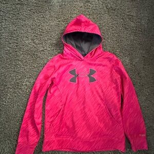 Pink Girls Under Armour Hoodie